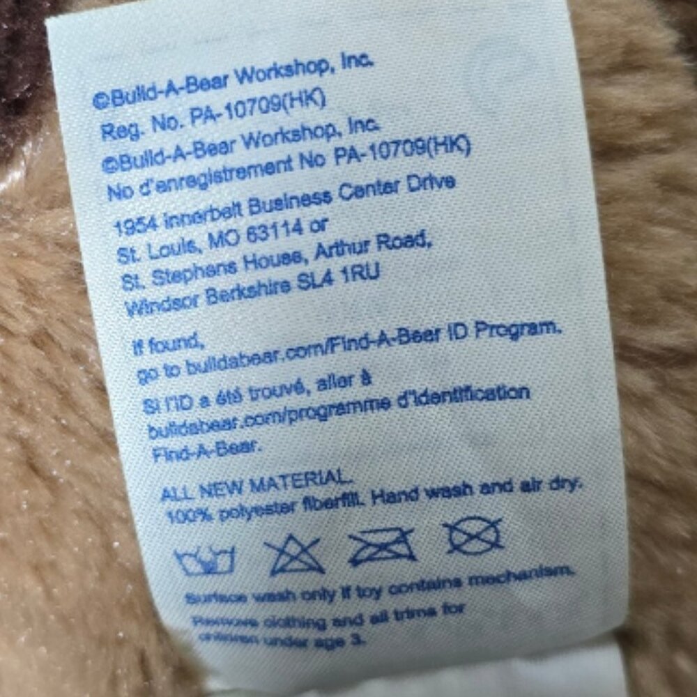 Build-A-Bear Brown Puppy Dog Plush Stuffed Animal – 16" Soft Cuddly Toy - Picture 9 of 9